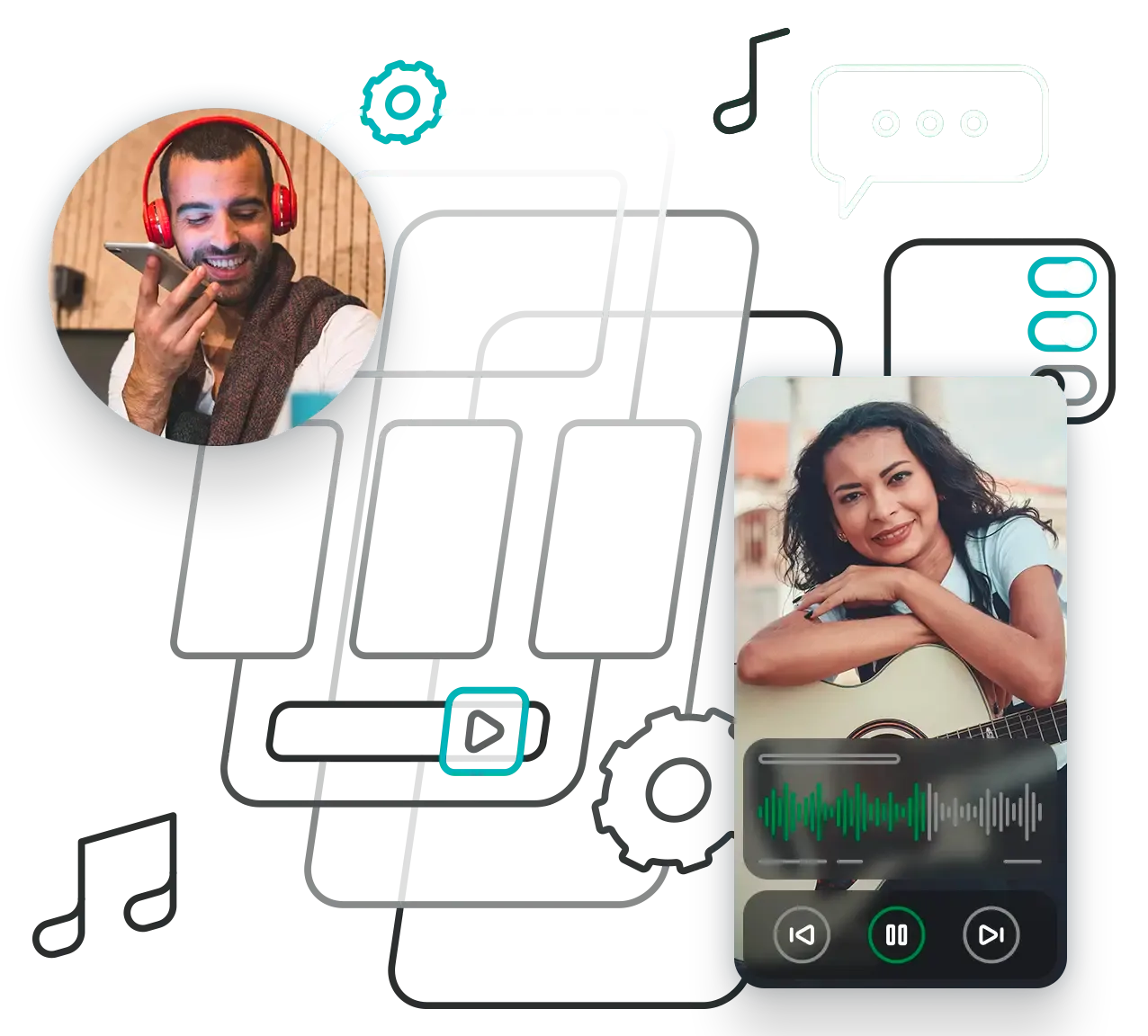 Music app built with Switchboard SDK